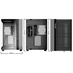 Be Quiet! LIGHT BASE 600 DX fekete (táp nélküli) ablakos ATX ház