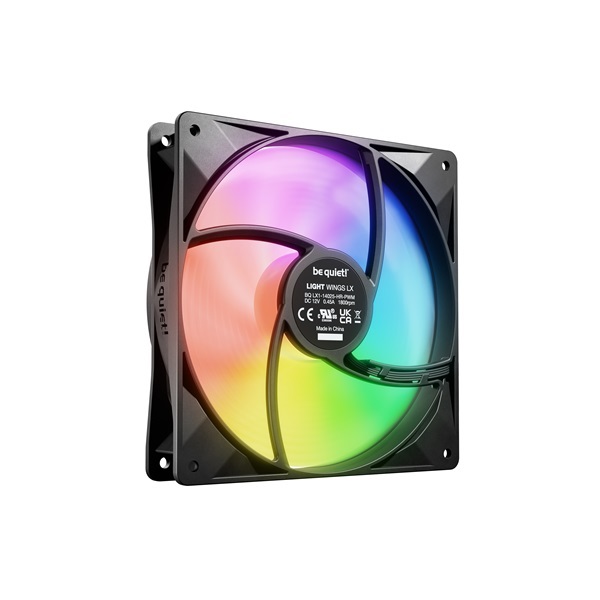 Be Quiet! LIGHT WINGS 3db 140mm PWM RGB fekete ventilátor