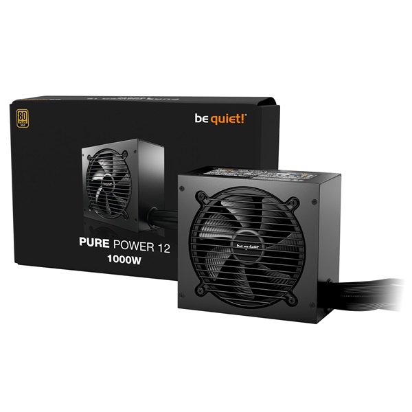 Be Quiet! PURE POWER 12 1000W 80+ Gold ventillátorral dobozos tápegység