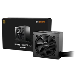 Be Quiet! PURE POWER 12 850W 80+ Gold ventillátorral dobozos tápegység