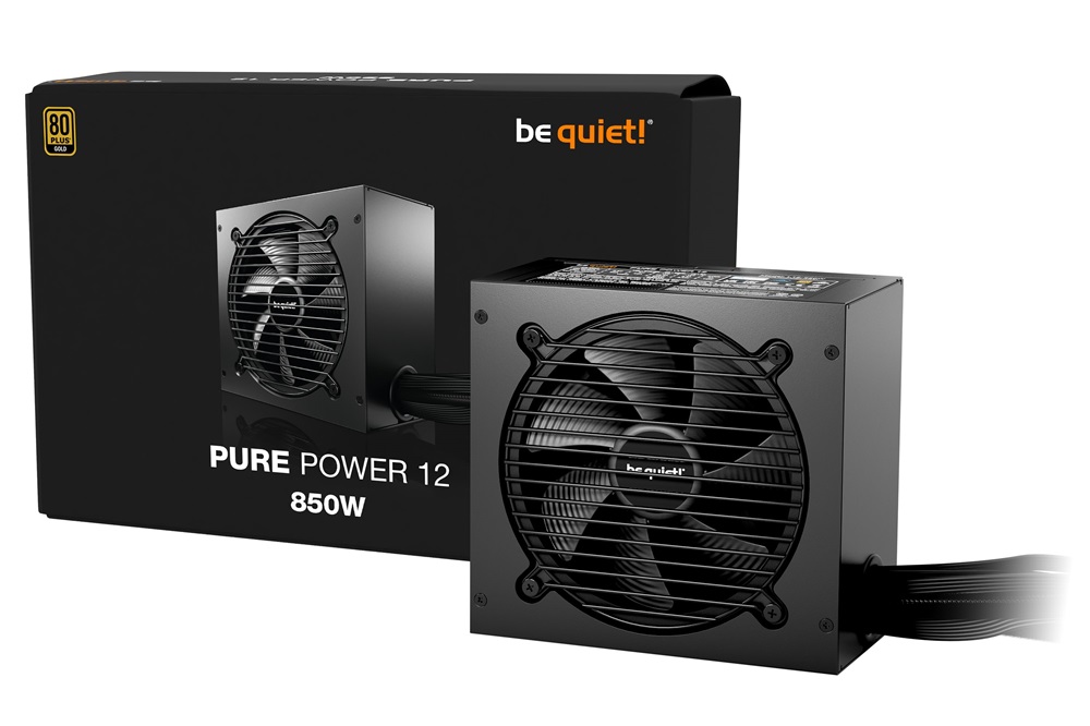 Be Quiet! PURE POWER 12 850W 80+ Gold ventillátorral dobozos tápegység
