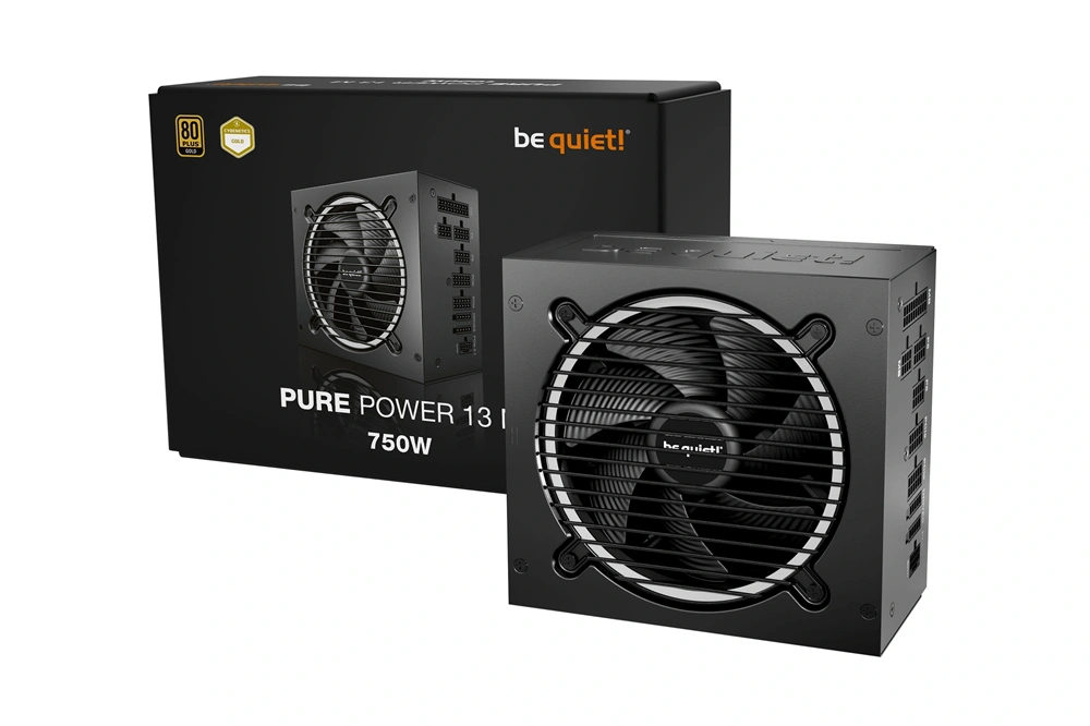 Be Quiet! PURE POWER 13 M 750W 80+ Gold ventillátorral dobozos tápegység