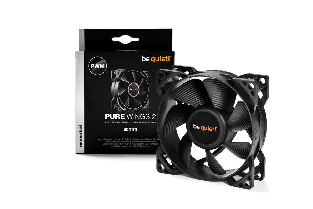 Be Quiet! PURE WINGS 2 80mm PWM fekete ventilátor