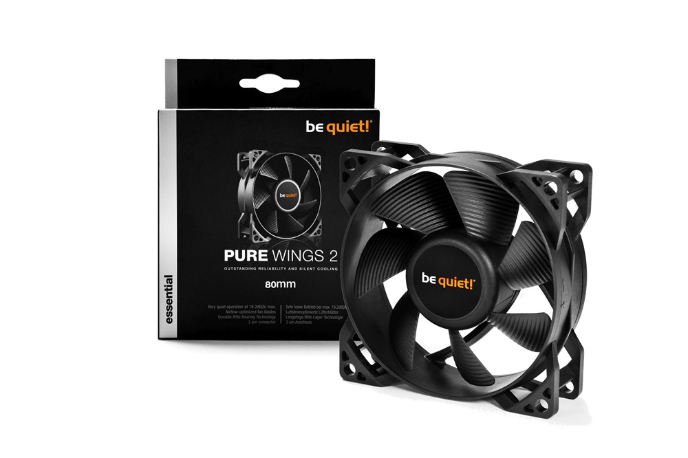 Be Quiet! PURE WINGS 2 80mm fekete ventilátor