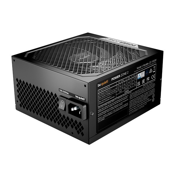 Be Quiet! Power Zone 2 1000W 80+ Platinum ventillátorral moduláris tápegység