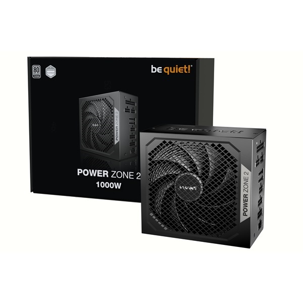 Be Quiet! Power Zone 2 1000W 80+ Platinum ventillátorral moduláris tápegység