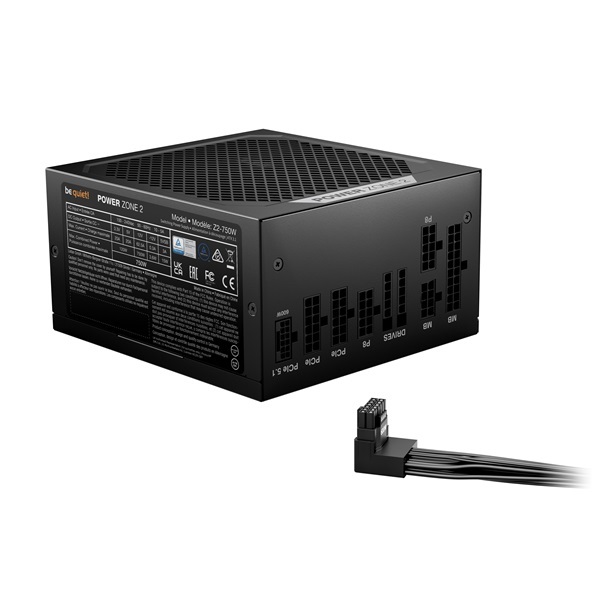 Be Quiet! Power Zone 2 750W 80+ Platinum ventillátorral moduláris tápegység