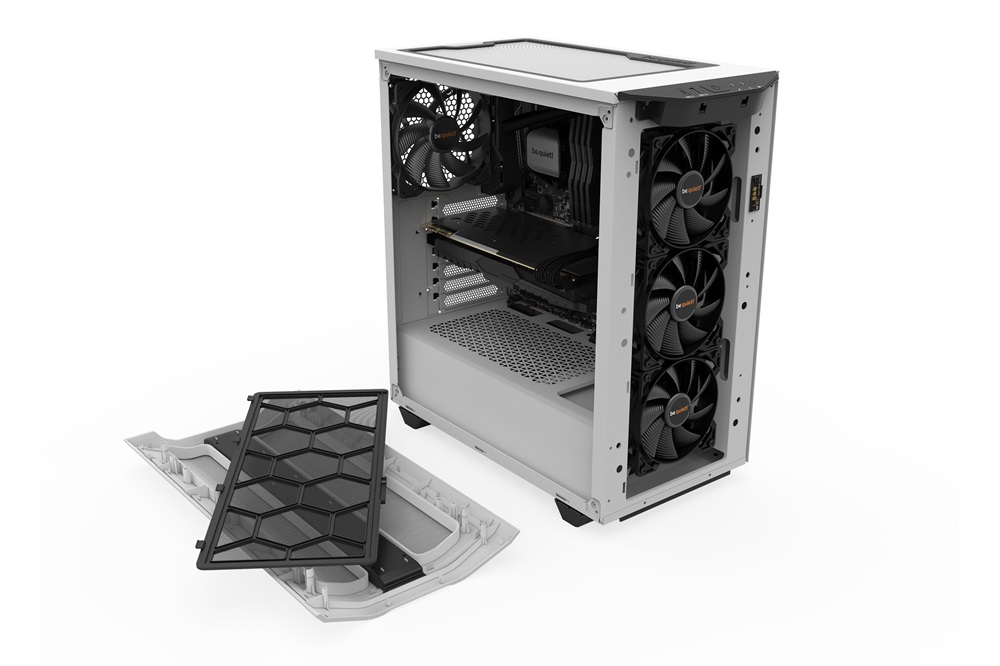 Be Quiet! Pure Base 500DX fehér (táp nélküli) ablakos ATX ház