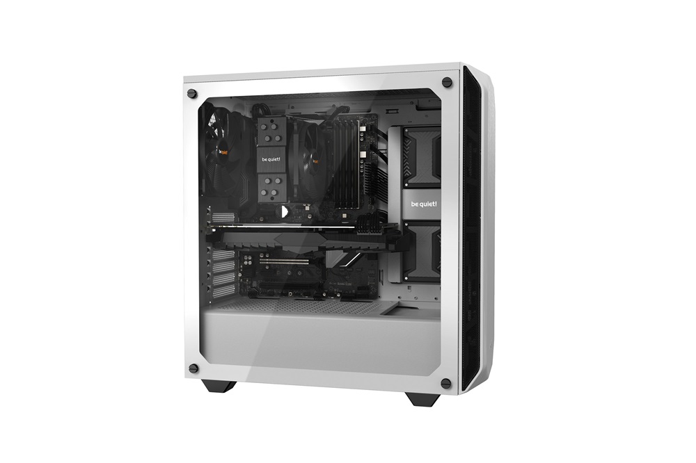 Be Quiet! Pure Base 500 fehér (táp nélküli) ablakos ATX ház