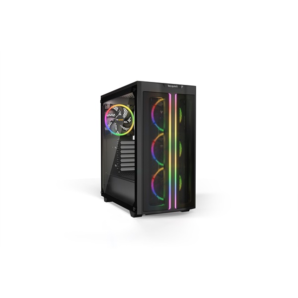 Be Quiet! Pure Base 500 fekete (táp nélküli) ablakos ATX ház