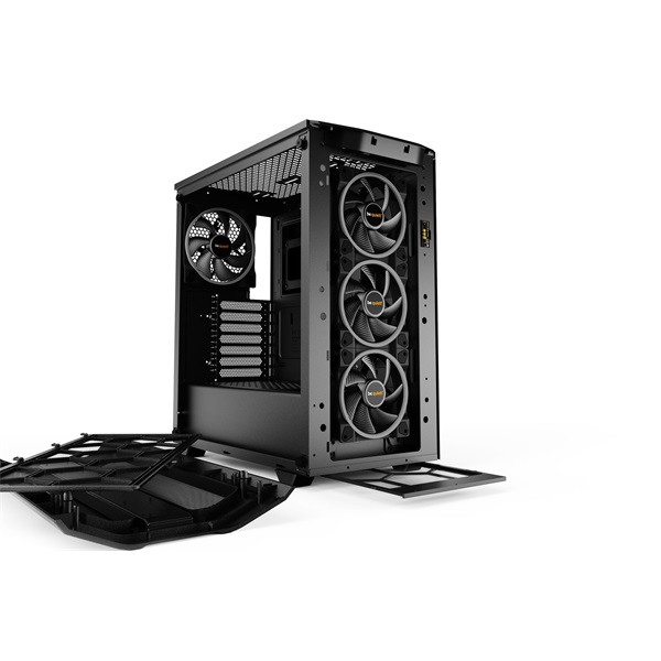Be Quiet! Pure Base 500 fekete (táp nélküli) ablakos ATX ház