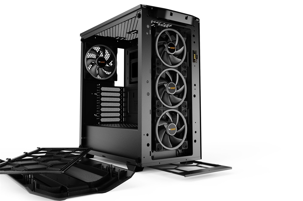 Be Quiet! Pure Base 500 fekete (táp nélküli) ablakos ATX ház
