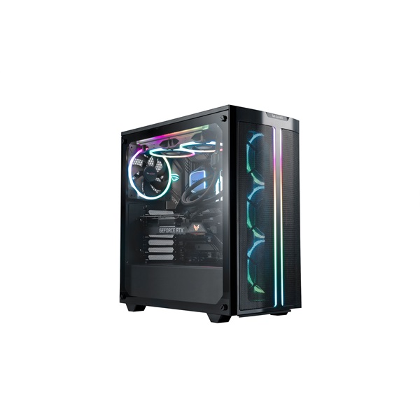 Be Quiet! Pure Base 500 fekete (táp nélküli) ablakos ATX ház