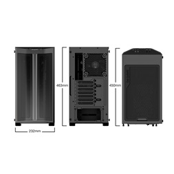 Be Quiet! Pure Base 500 fekete (táp nélküli) ablakos ATX ház