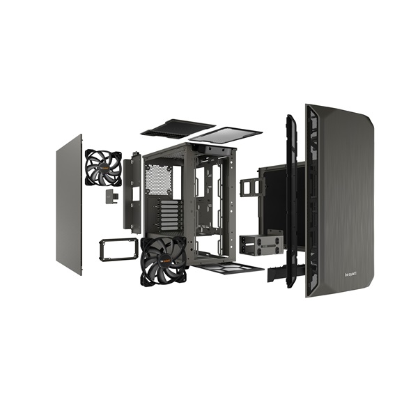 Be Quiet! Pure Base 500 szürke (táp nélküli) ATX ház