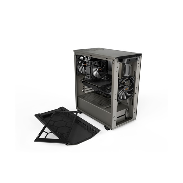 Be Quiet! Pure Base 500 szürke (táp nélküli) ablakos ATX ház