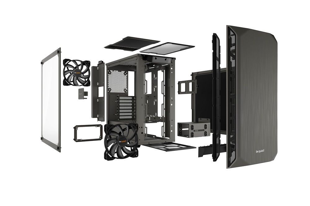 Be Quiet! Pure Base 500 szürke (táp nélküli) ablakos ATX ház