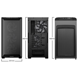 Be Quiet! Pure Base 501 LX fekete (táp nélküli) ablakos ATX ház