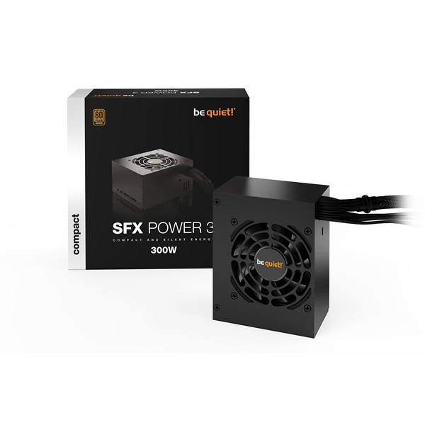 Be Quiet! SFX POWER 3 300W 80+ Bronze ventillátorral dobozos tápegység