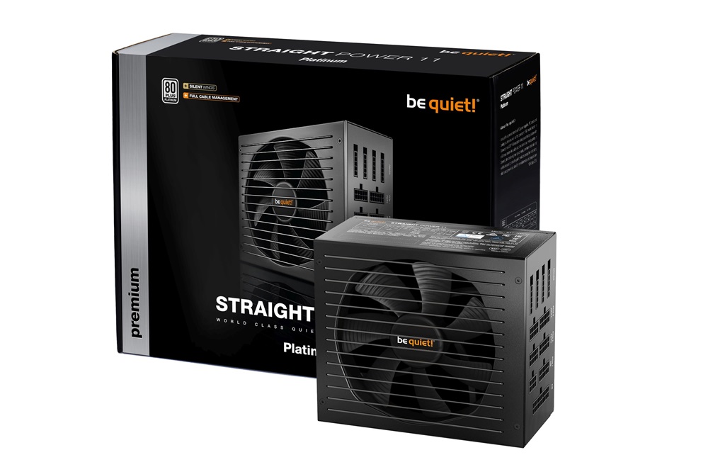 Be Quiet! STRAIGHT POWER 11 1000W 80+ Platinum ventillátorral dobozos tápegység