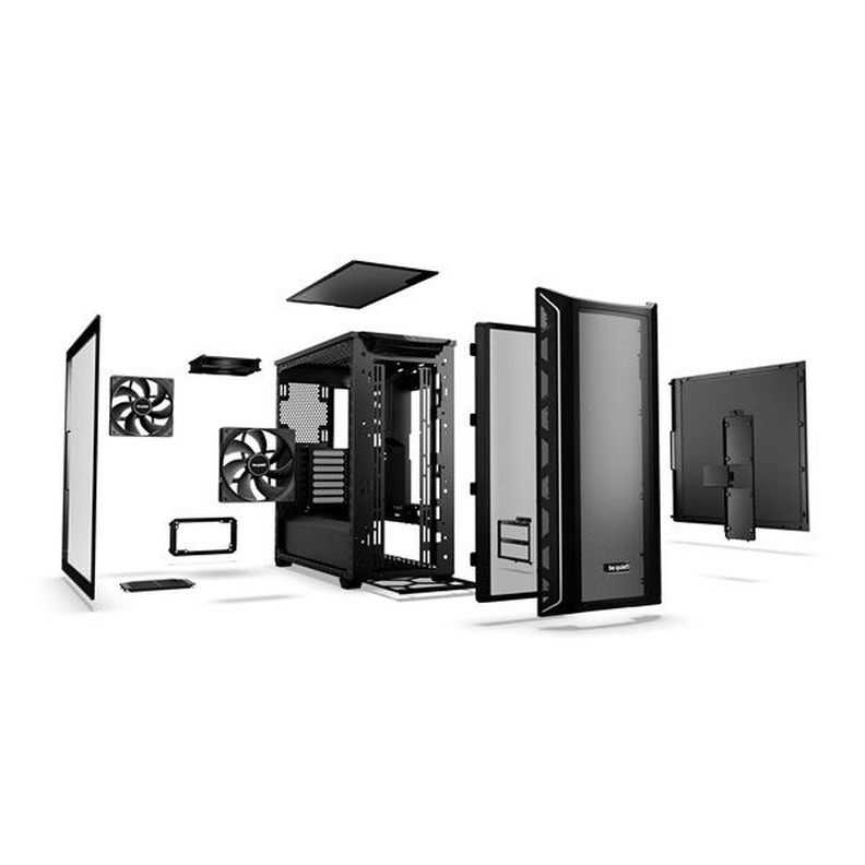 Be Quiet! Shadow Base 800 DX Black (ATX, edzett üveg oldallap) fekete számítógépház