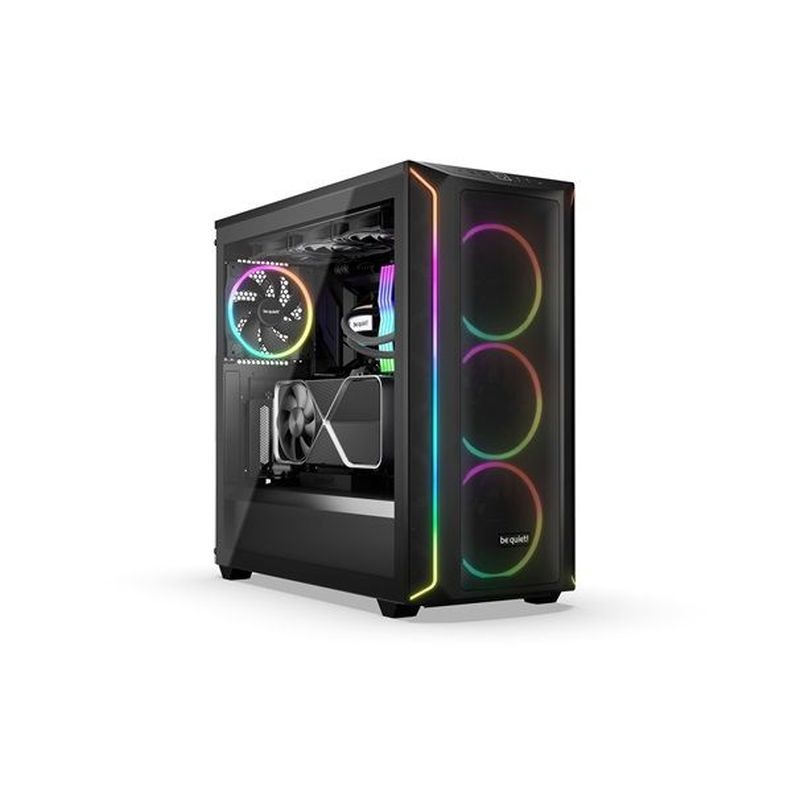 Be Quiet! Shadow Base 800 FX Black (ATX, edzett üveg oldallap) fekete számítógépház
