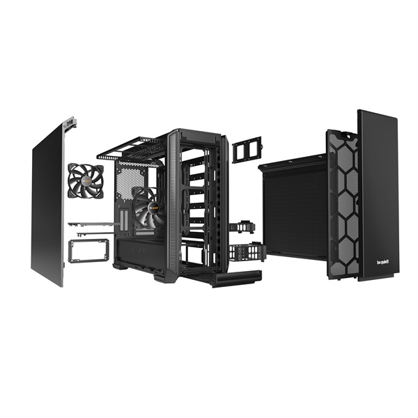 Be Quiet! Silent Base 601 fekete (táp nélküli) ATX ház