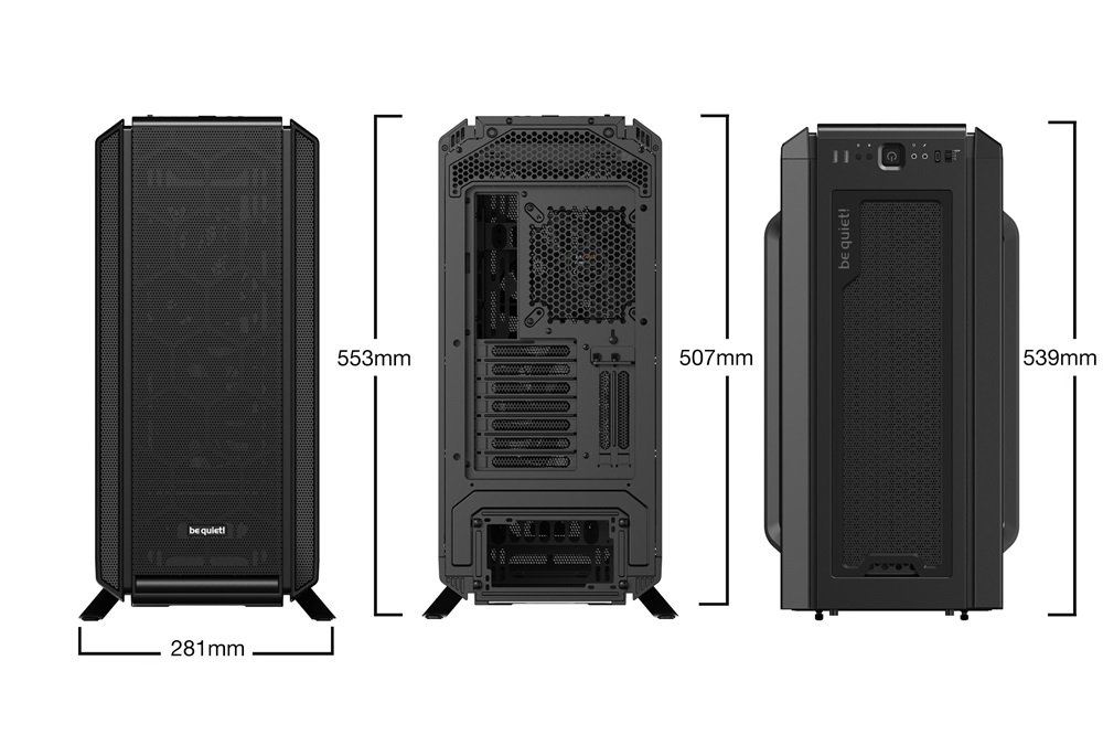 Be Quiet! Silent Base 802 fekete (táp nélküli) ATX ház