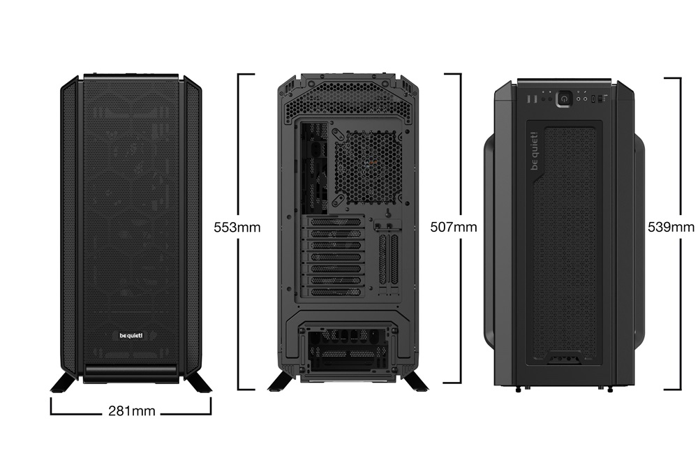 Be Quiet! Silent Base 802 fekete (táp nélküli) ablakos ATX ház