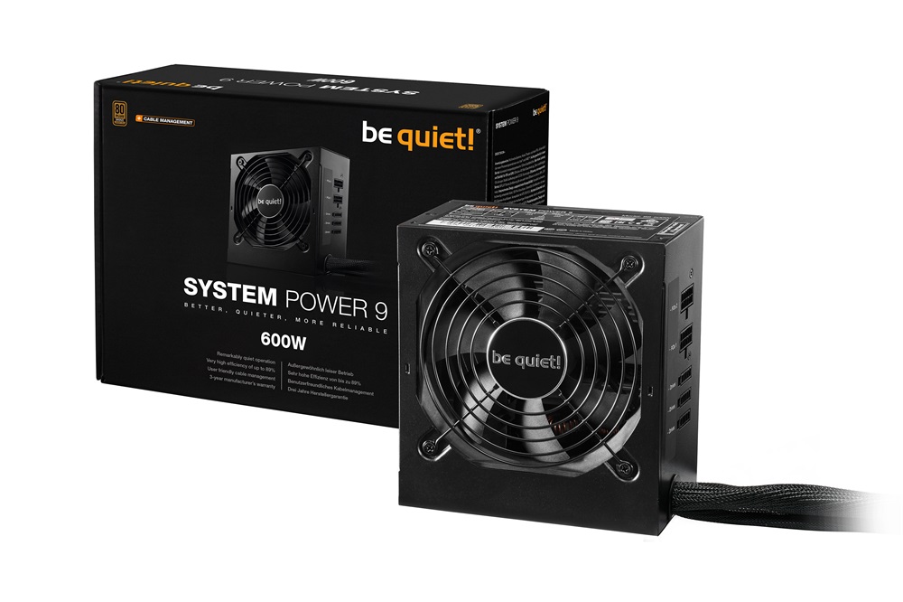 Be Quiet! System Power 9 600W ATX moduláris tápegység