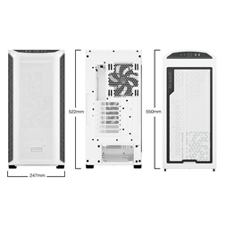 Be Quiet! Számítógépház - Shadow Base 800 DX White (ATX, edzett üveg oldallap, fehér)