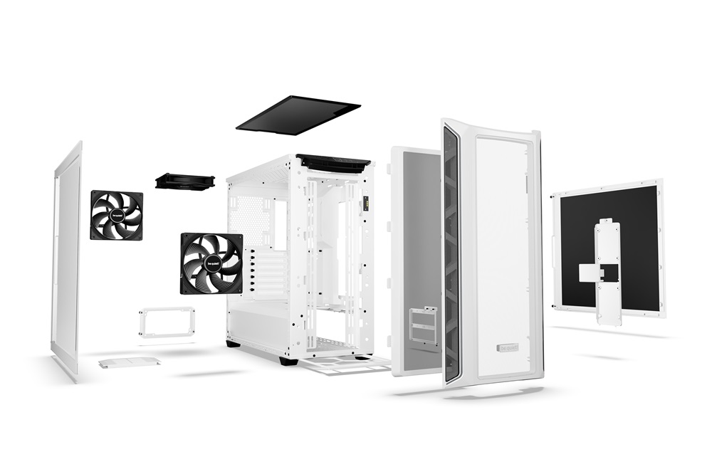 Be Quiet! Számítógépház - Shadow Base 800 DX White (ATX, edzett üveg oldallap, fehér)