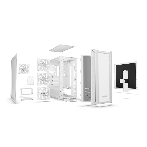 Be Quiet! Számítógépház - Shadow Base 800 FX White (ATX, edzett üveg oldallap, fehér)