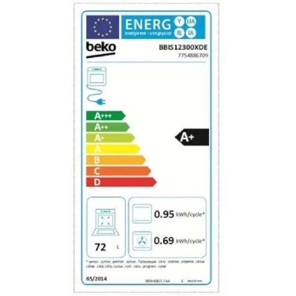 Beko BBIE12300XD beépíthető inox sütő
