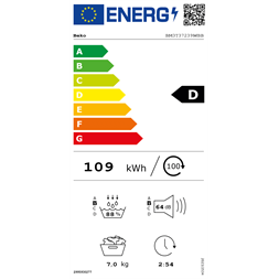 Beko BM3T37239WBB fehér, 7 kg, hőszivattyús, szárítógép (Újszerű)