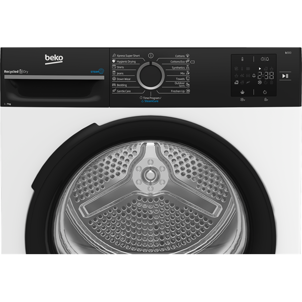 Beko BM3T37239WBB fehér, 7 kg, hőszivattyús, szárítógép (Újszerű)