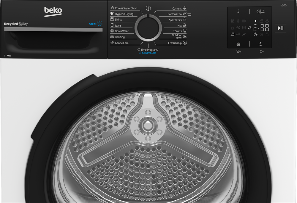 Beko BM3T37239WBB fehér, 7 kg, hőszivattyús, szárítógép (Újszerű)