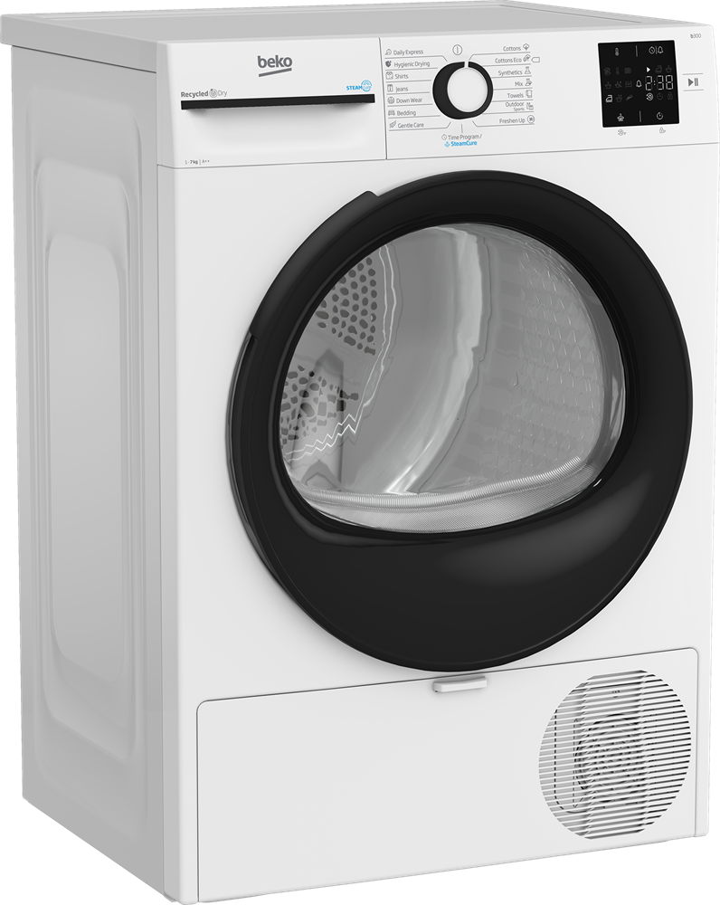 Beko BM3T37239WB fehér, 7 kg, hőszivattyús, szárítógép