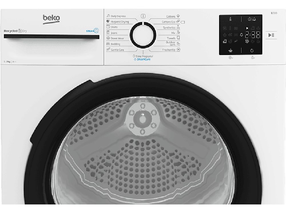 Beko BM3T37239WB fehér, 7 kg, hőszivattyús, szárítógép