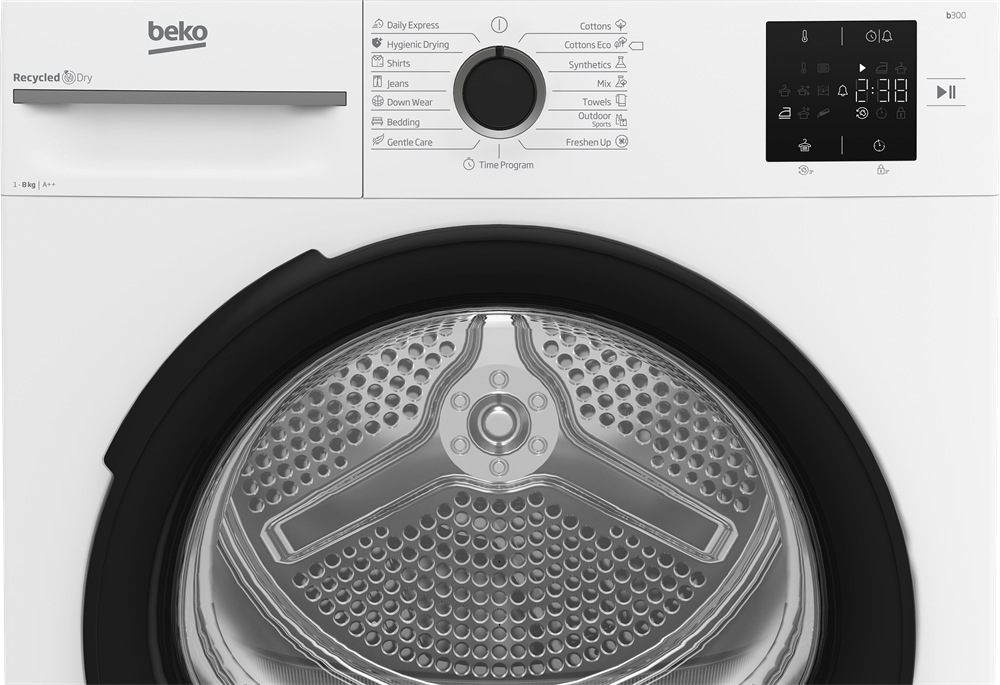 Beko BM3T38230W fehér, 8 kg, hőszivattyús, szárítógép