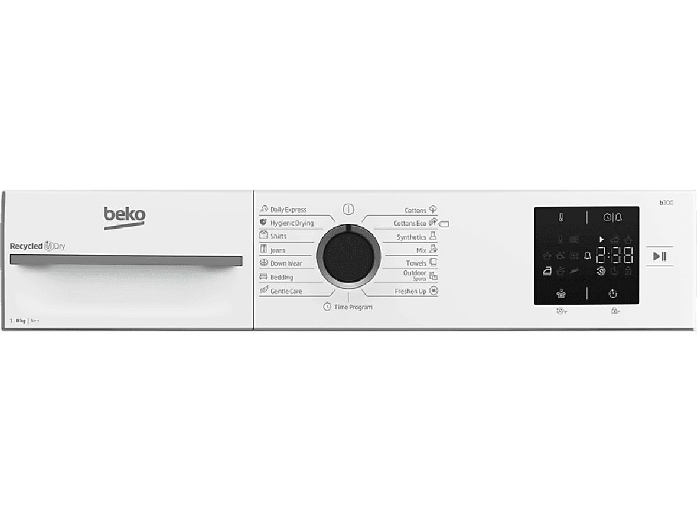 Beko BM3T38230W fehér, 8 kg, hőszivattyús, szárítógép