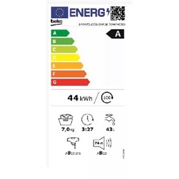 Beko BM3WFSU37213WPBB elöltöltős mosógép