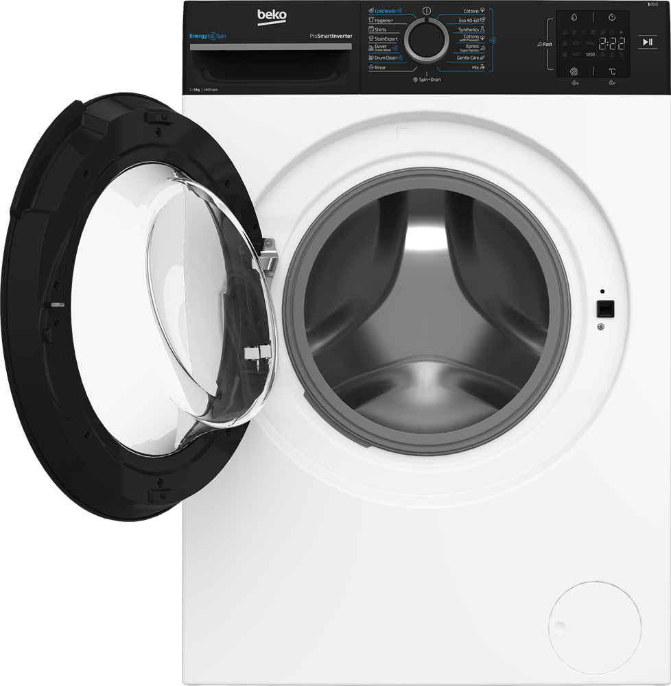 Beko BM3WFSU39413WPBB fehér, elöltöltős, max.1400ford., 9 kg, mosógép