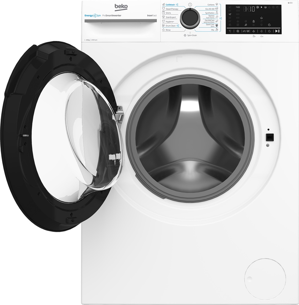 Beko BM3WFU410415WB fehér, elöltöltős, max.1400ford., 10 kg, mosógép
