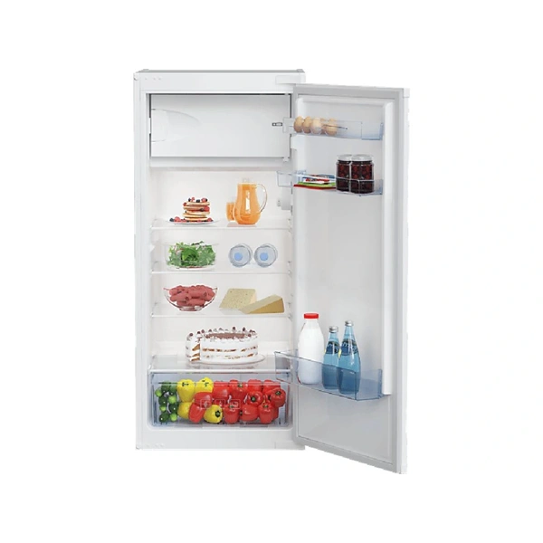 Beko BSSA210K4SN egyajtós, beépíthető, Hűtő:156L, Fagyasztó:19L, Minfrost hűtőszekrény (Újszerű)