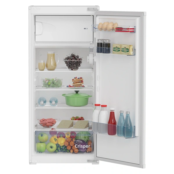 Beko BSSA210K4SN egyajtós, beépíthető, Hűtő:156L, Fagyasztó:19L, Minfrost hűtőszekrény (Újszerű)