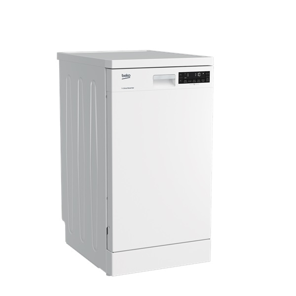 Beko DFS28021W fehér, programok száma: 8, keskeny szabadonálló, 10 terítékes mosogatógép (Újszerű)