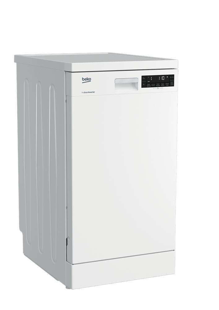 Beko DFS28021W fehér, programok száma: 8, keskeny szabadonálló, 10 terítékes mosogatógép 