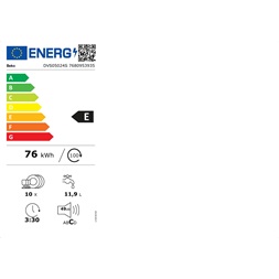 Beko DVS05024S ezüst, programok száma: 5, keskeny szabadonálló, 10 terítékes mosogatógép 