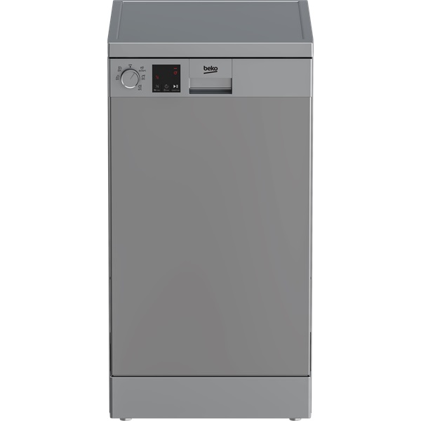 Beko DVS05024S ezüst, programok száma: 5, keskeny szabadonálló, 10 terítékes mosogatógép 